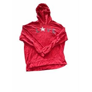 Sundry Red “LOVE” Star Hoodie – Made in USA – Size 3 (L)